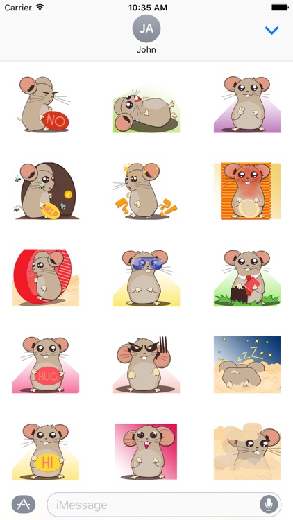 Crazy Hamster Sticker