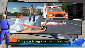 Ambulance Rescue Driver 3d 2016 : free game screenshot