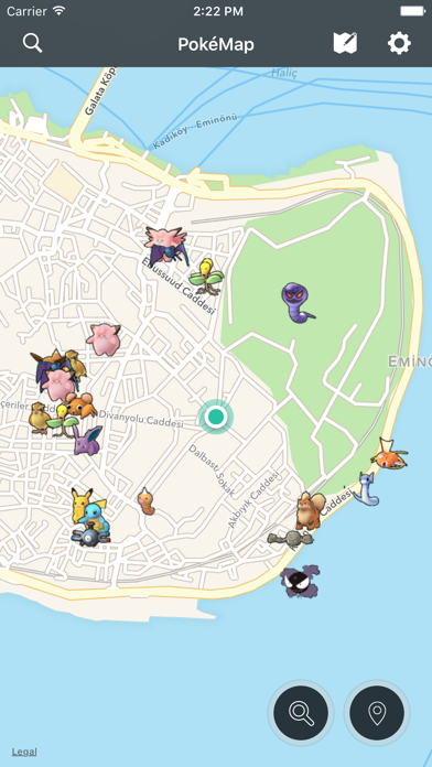 PokeMap - Maps to locate rare Pokemons !のおすすめ画像1