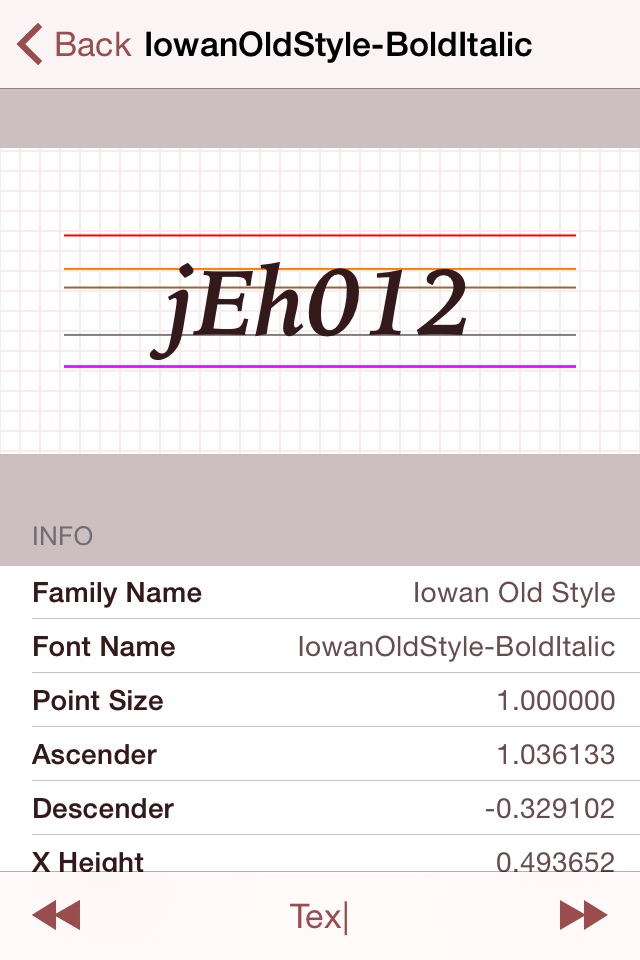 FontCatalog screenshot 2