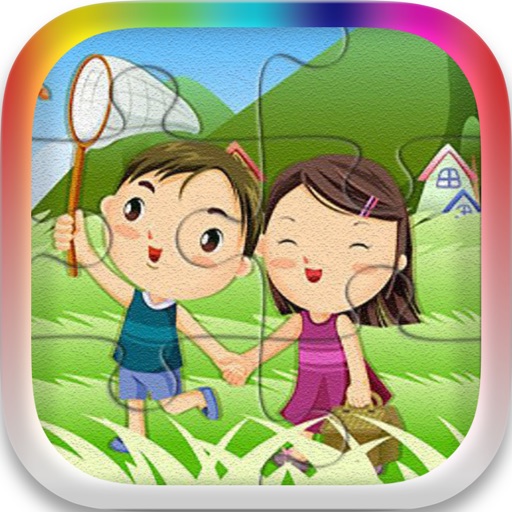 jigsaw puzzles for kids-learning icon