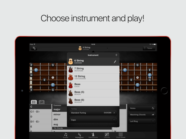 ‎GuitarToolkit - tuner, metronome, chords & scales Screenshot