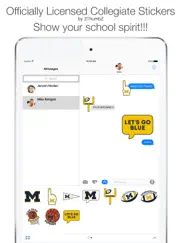 university of michigan stickers for imessage ipad images 1