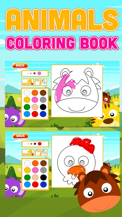Screenshot #3 pour Animaux Coloring Book Mignon