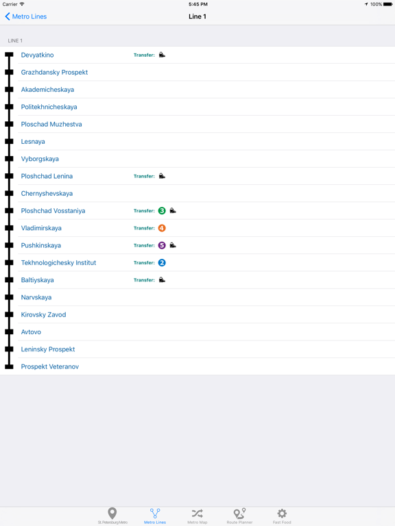 Screenshot #6 pour St.Petersburg Metro & Subway