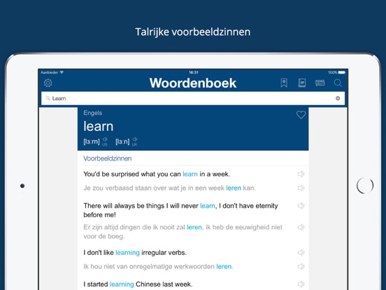 Engels Nederlands Woordenboek* iPad app afbeelding 4
