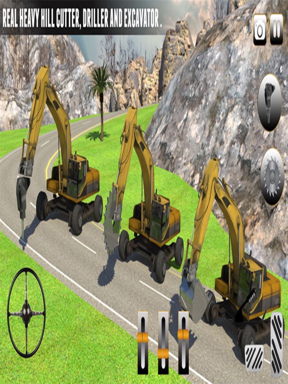 Heavy Excavator Stone Cutter Crane Operator & Load iPad screenshot