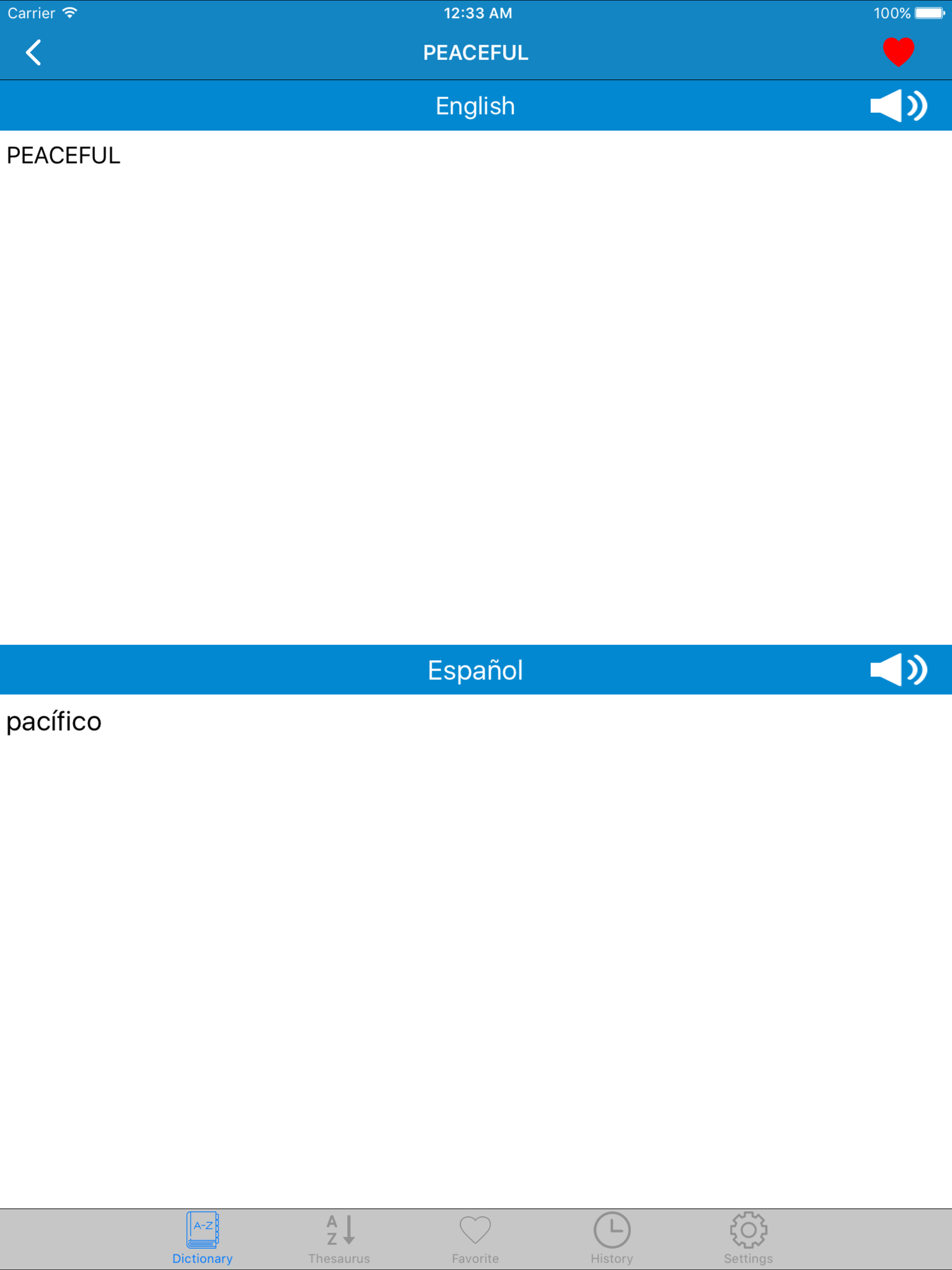 Spanish to English & English to Spanish Dictionary