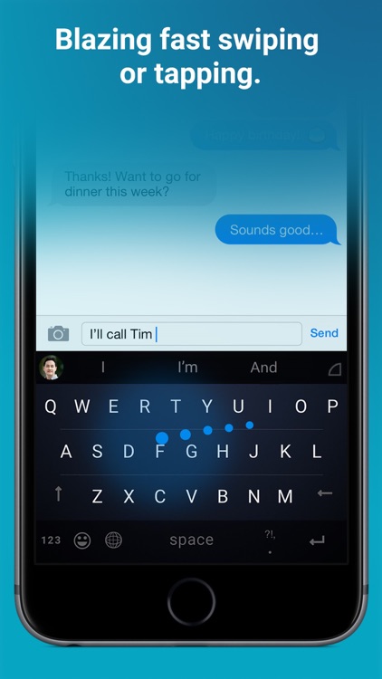 Word Flow Keyboard - GIF, swipe, custom theme screenshot-0