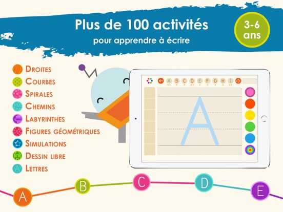 Screenshot #4 pour Traits et lettres pour apprendre à écrire