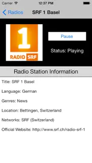 switzerland radio live player (schweiz / swiss) iphone screenshot 4
