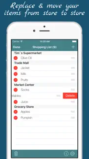 shopping list - multiple grocery shop lists iphone screenshot 2