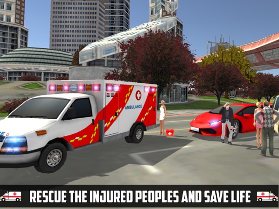 Ambulance Games Driving Sim 3D iPad screenshot