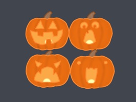 Just in time for Halloween, a set of Jack-o-Lantern styled emojis for all your Halloween related messages