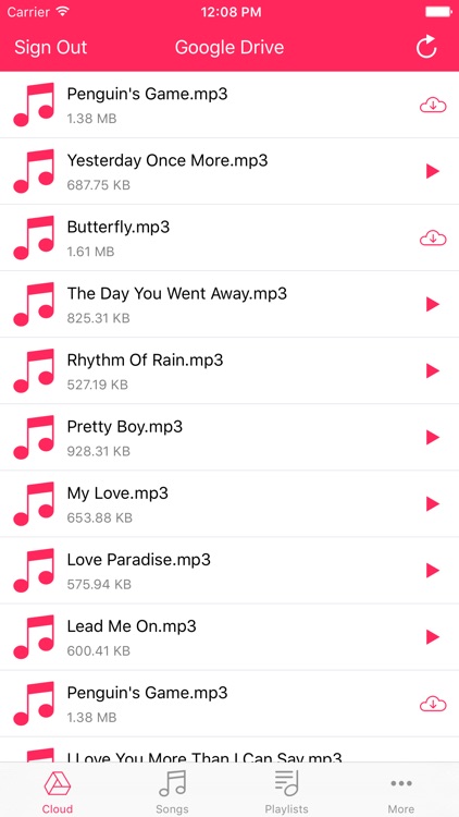 Cloud Music - Offline Songs Player for GoogleDrive screenshot-3