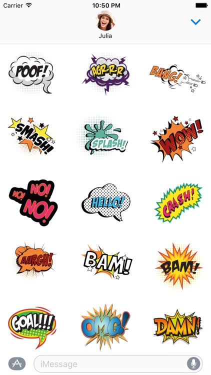 Poof! Comics Stickers for iMessage