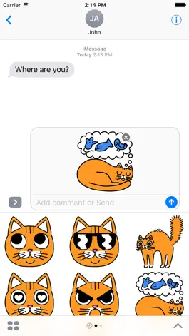 Game screenshot Orange Cat Stickers mod apk
