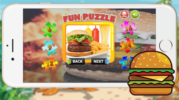 Food Puzzle for Kids - Jigsaw Puzzle Learning Games for Toddler and Preschool