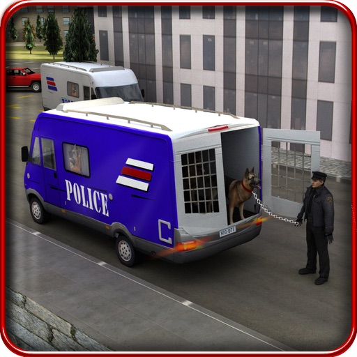 Police dog transporter truck – Trucker simulator Icon