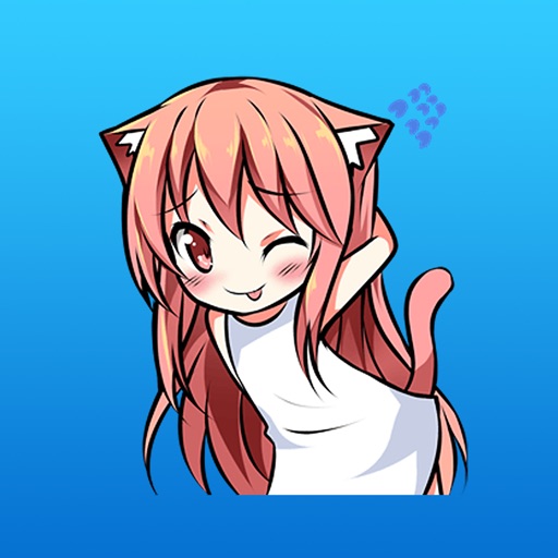 Hannah The Cat Ears Girl Sticker Pack