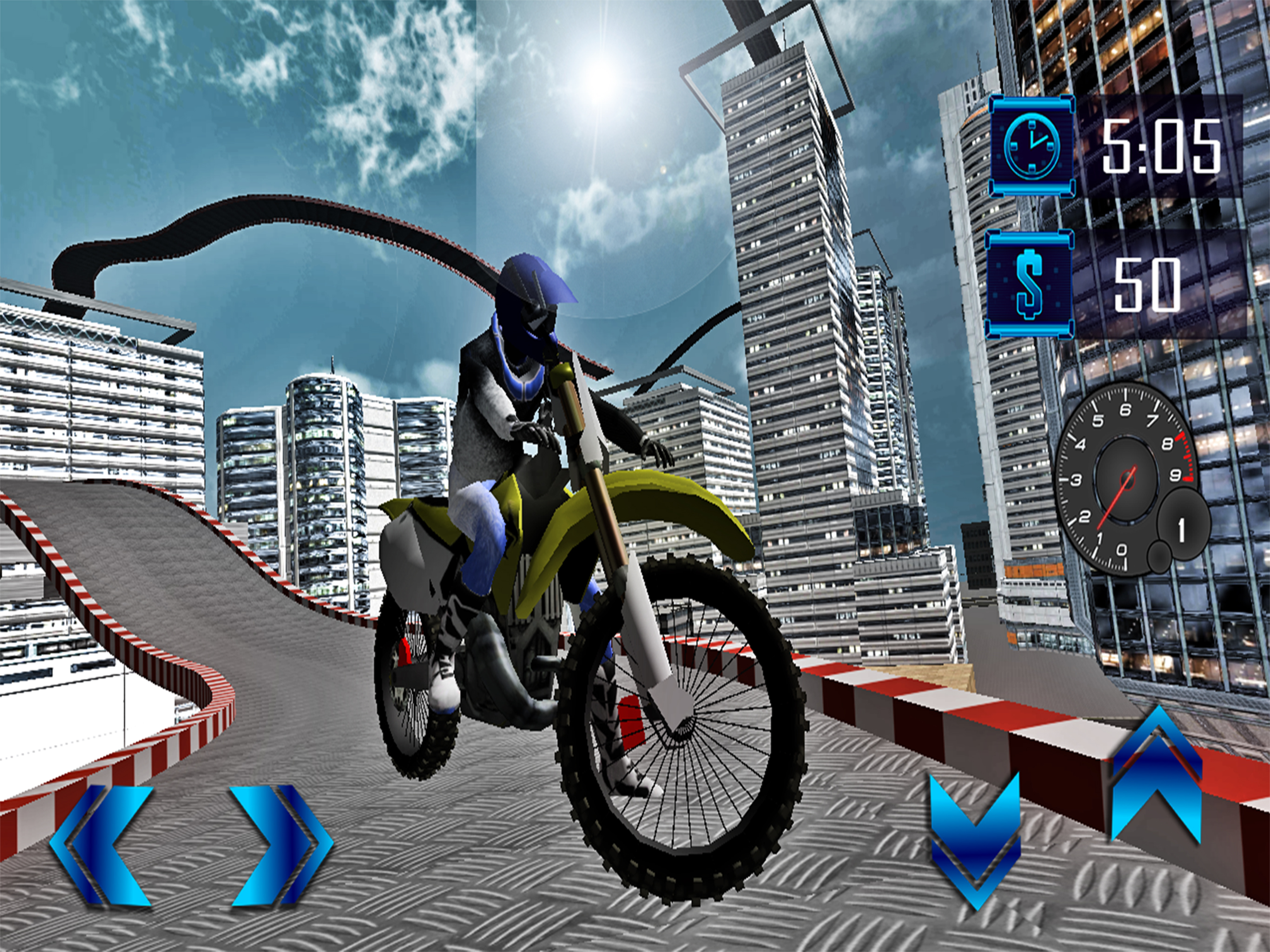 Real Bike Top Roof Stunts-A Bike stunts Game 2017