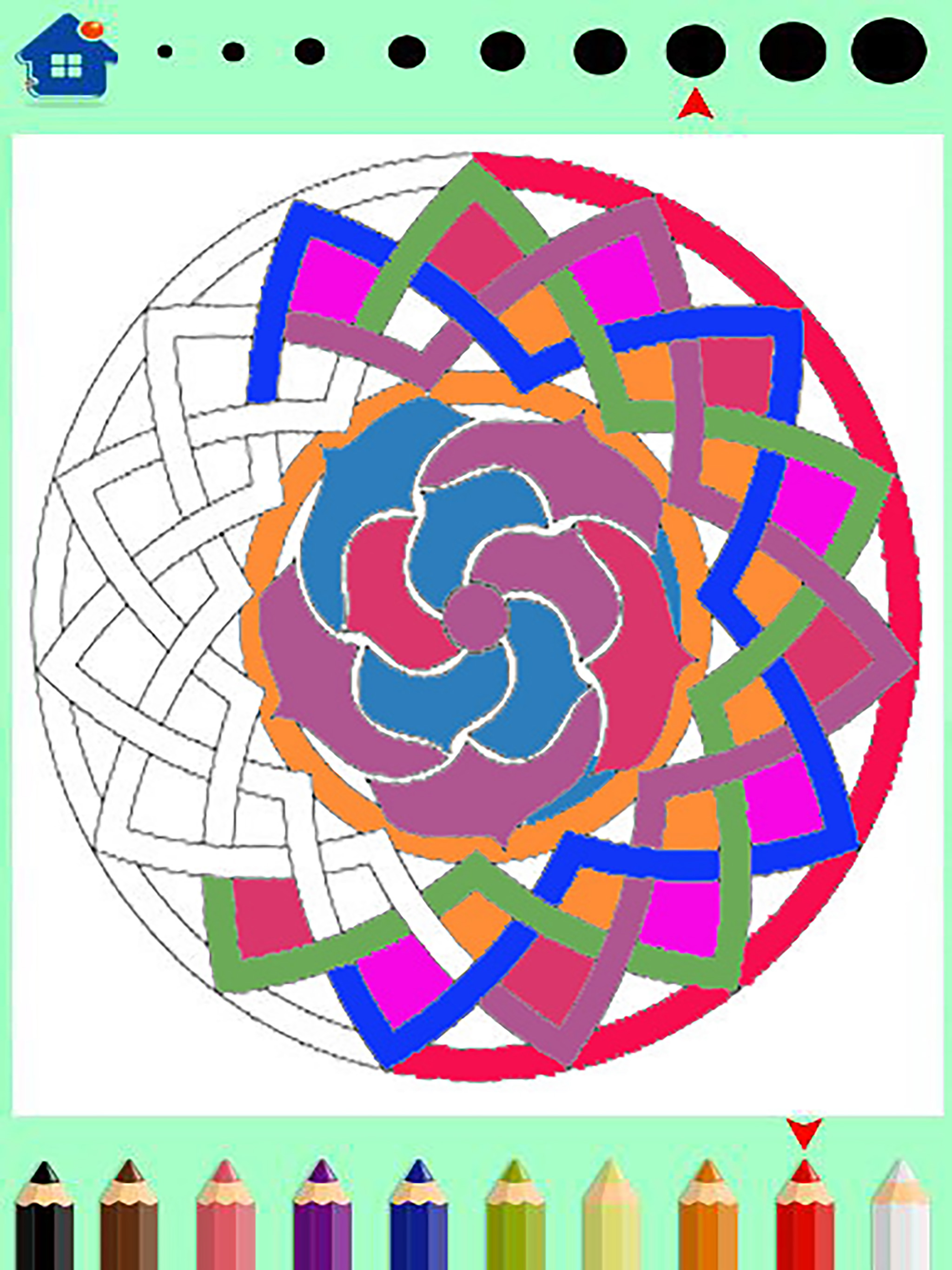 Mandala coloring book-design screenshot 4