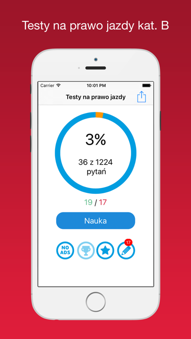 Screenshot #1 pour Testy na prawo jazdy 2017 Free