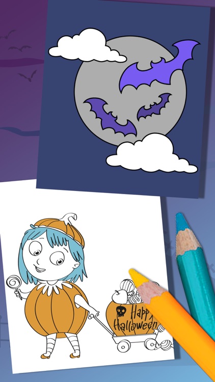 Halloween coloring pages – Paint monsters & zombie