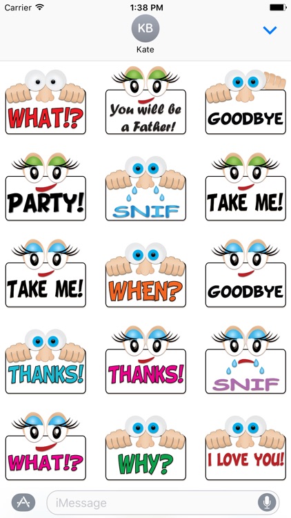 Text bites stickers for iMessage