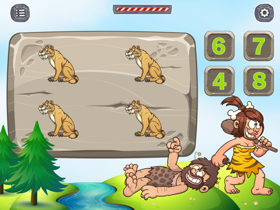 Caveman Kids Math 2 iPad screenshot