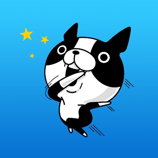 Milu The Boston Terrier 4 Sticker Pack icon