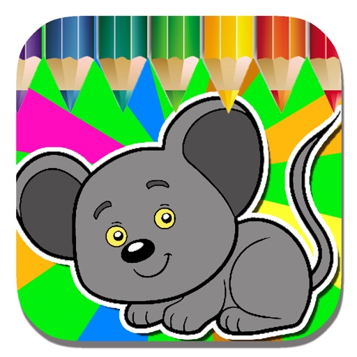 Kids Coloring Book Mouse And Friend Game Version icon