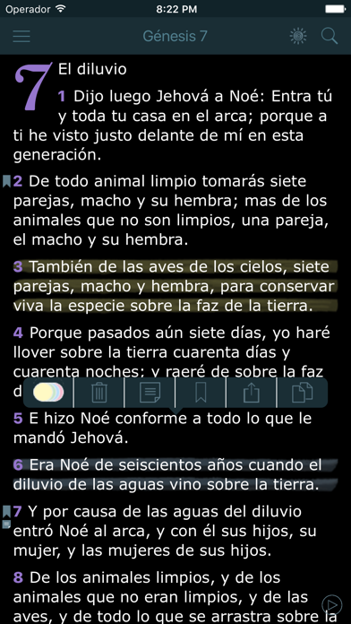 Screenshot #2 pour La Biblia Hablada Offline en Español. Reina Valera