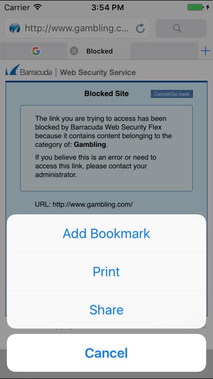 Barracuda Safe Browser screenshot-3