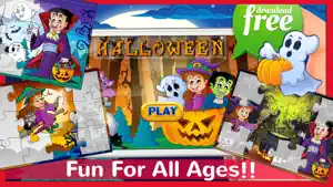 Halloween Jigsaw Puzzles Games For Kids & Toddlers screenshot #1 for iPhone