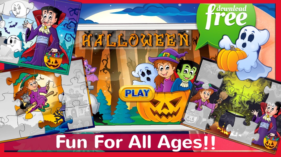 Halloween Jigsaw Puzzles Games For Kids & Toddlers - 1.0.1 - (iOS)