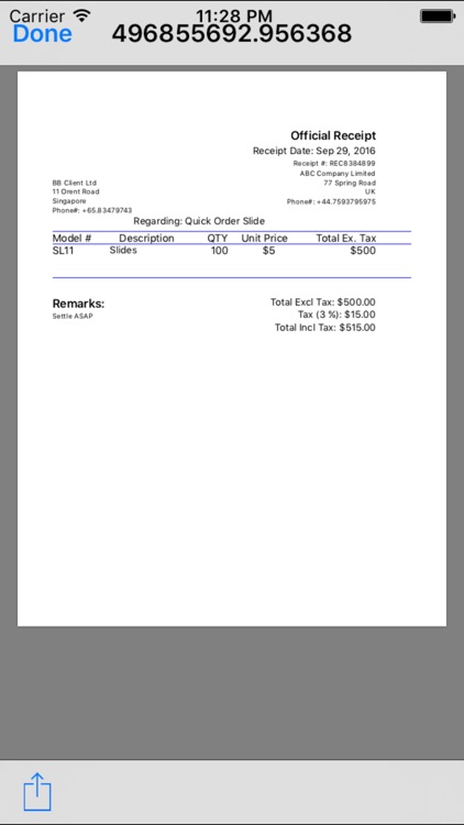 QuickReceiptsFree screenshot-3