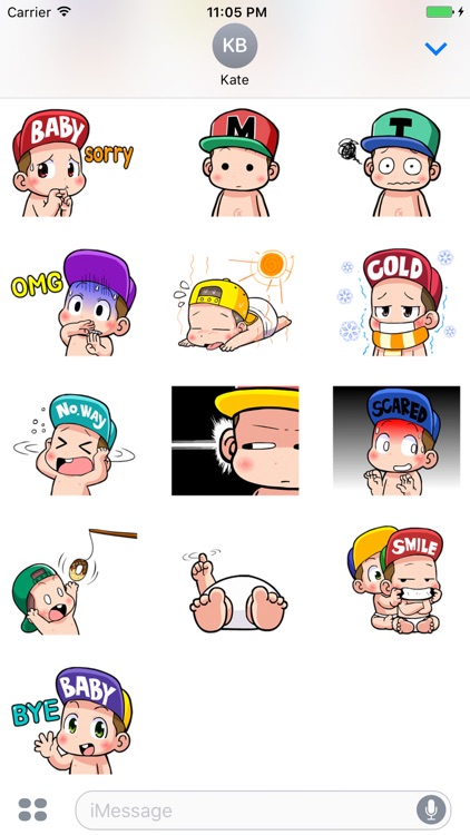 Naughty Baby - Cute stickers for iMessage