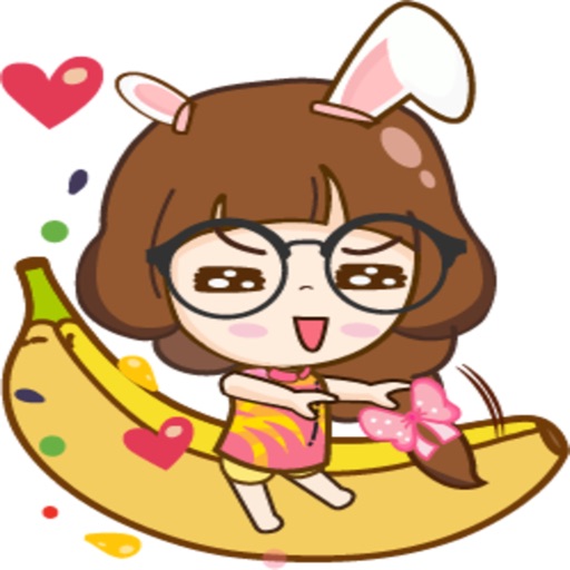 Momo Jung stickers by J Robot Sticker for iMessage icon