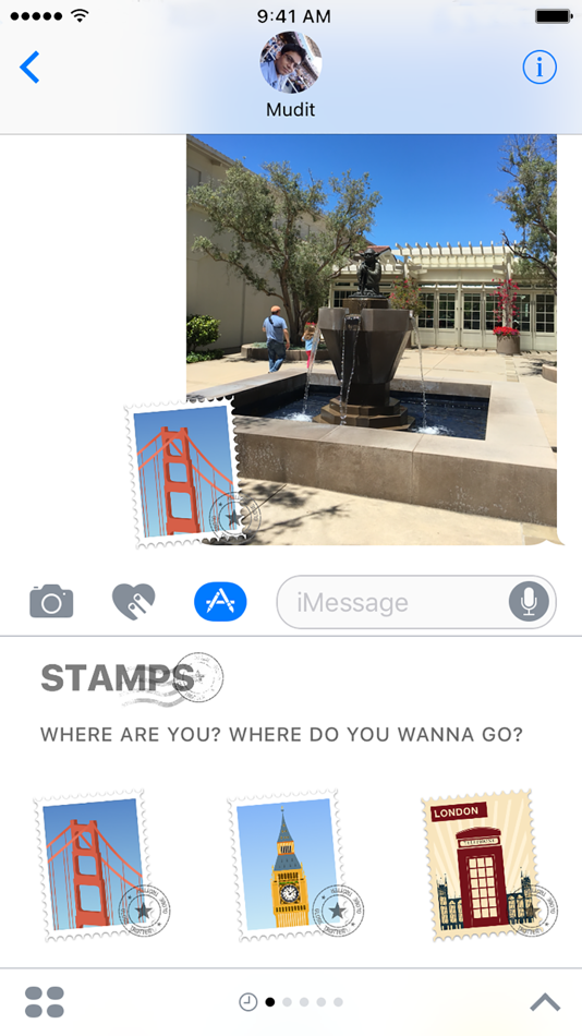 Places: Stamps and Stickers - 1.0 - (iOS)