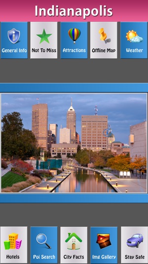 Indianapolis Offline Map City Guide