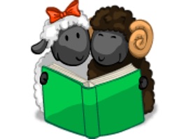 Up your texting game with playful animated stickers of Cute Sheep Sticker and add on accessories