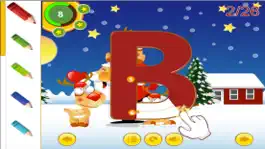 Game screenshot ABC Alphabet Tracer Santa Claus song game for baby apk