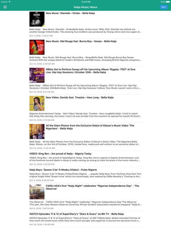 Nigerian Music Free -  Naija Songs & Music Videos iPad screenshot
