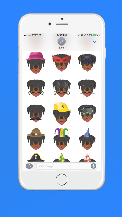 Screenshot #3 pour Rottweiler Emoji