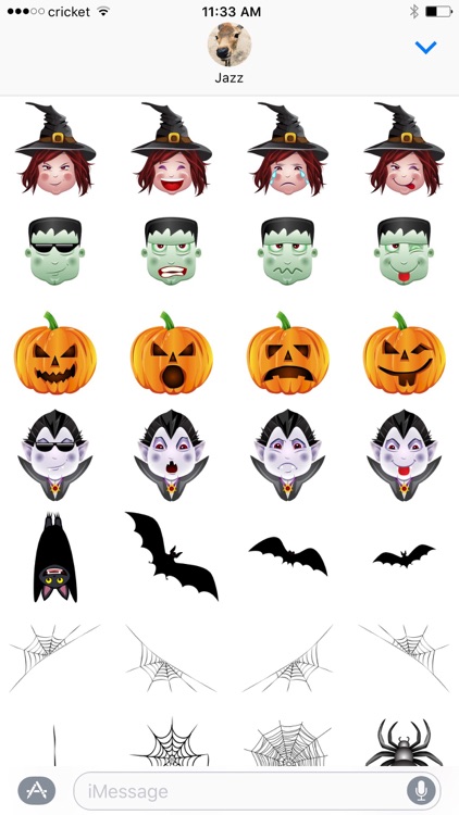 Halloween Stickers from Halloween Solitaire
