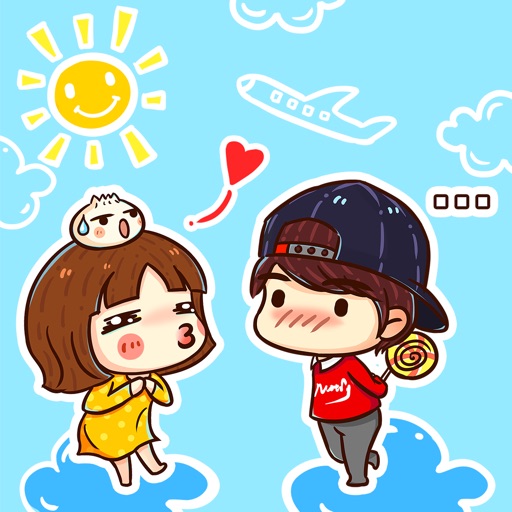 Gigi and Chan − NHH Stickers