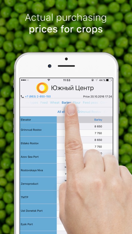 Южный центр. Прайс закупки