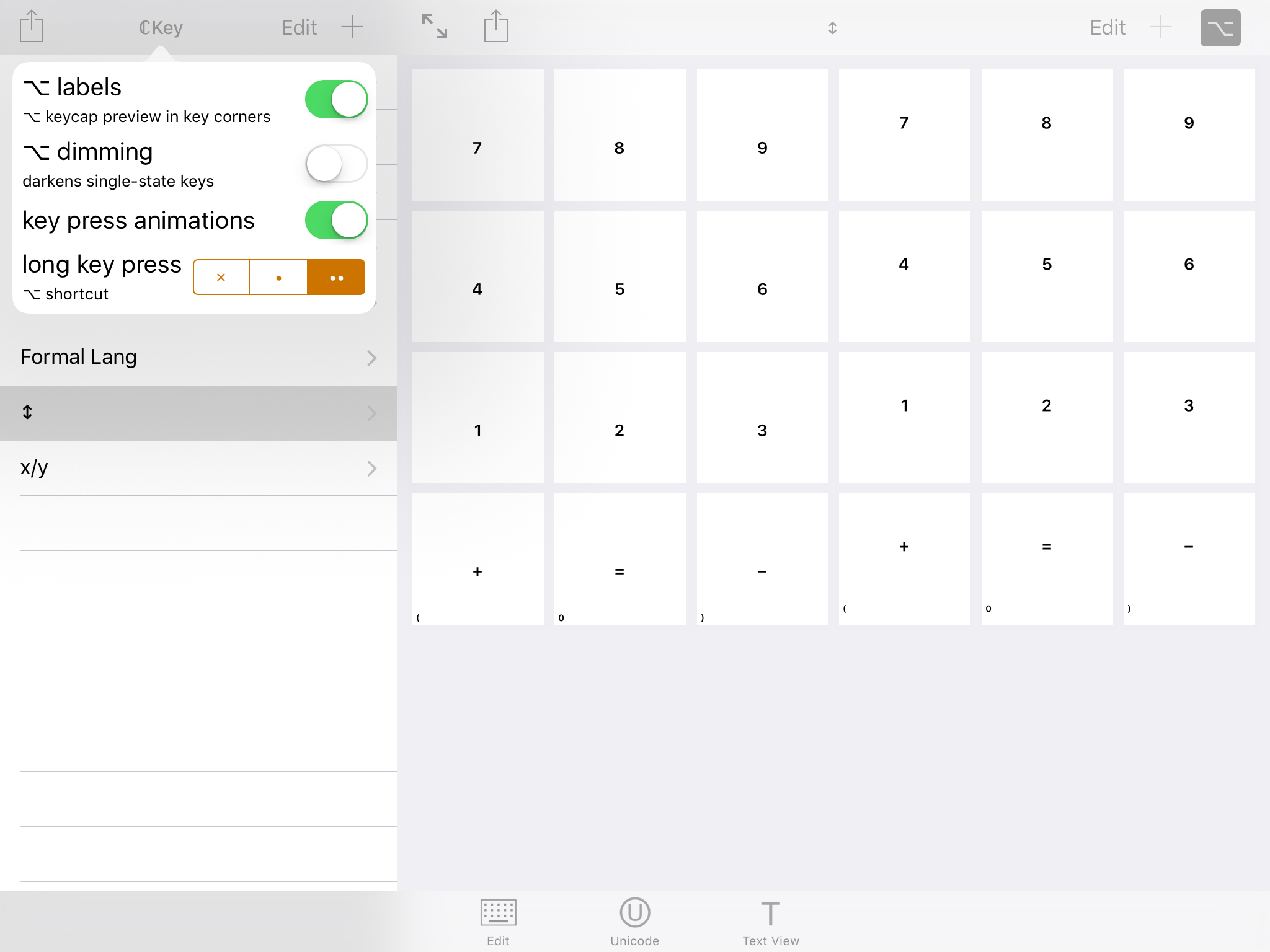 ℂKey - Customisable Keyboard