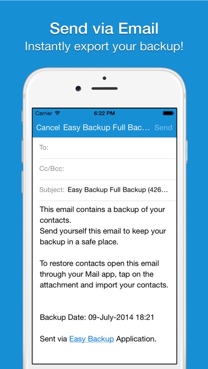 Easy Backup - Contacts Backup Assistant